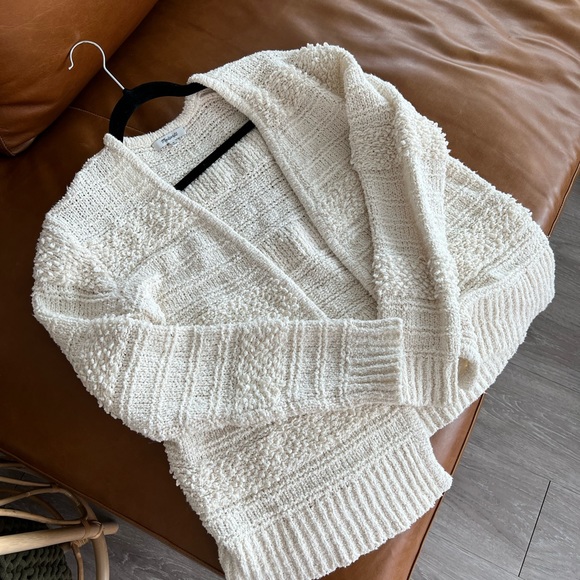 Madewell Cream Textured Cardigan. Size M. Like NEW. - Picture 5 of 5